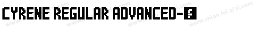 Cyrene Regular Advanced字体转换